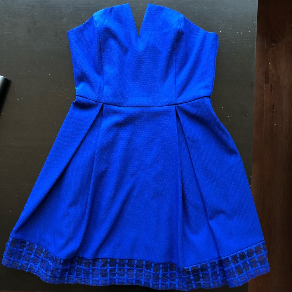 Royal blue party dress